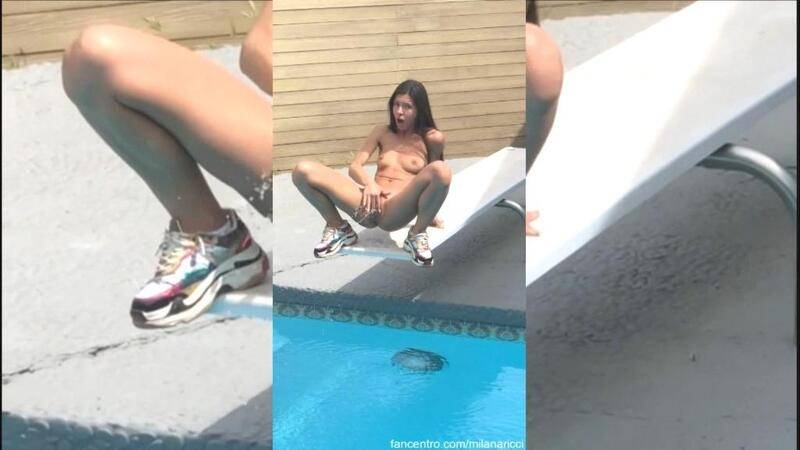 Milana Ricci - Squirting in the Neighbor's Pool